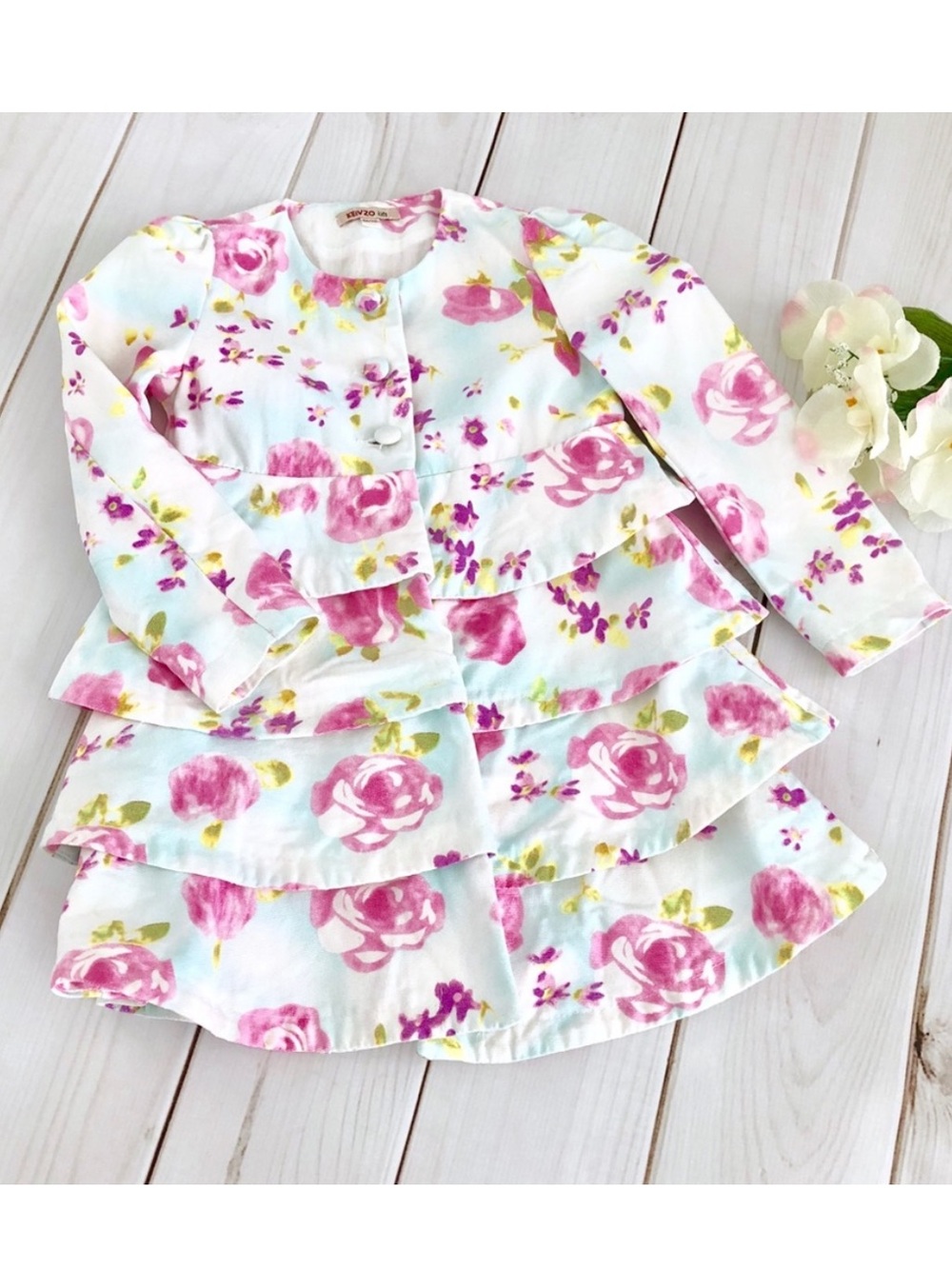 🌸 Size 5 beautiful floral dress coat!